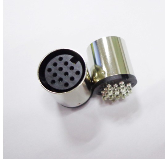 加厚銅管大DIN13PIN母座大DIN13PIN連接器